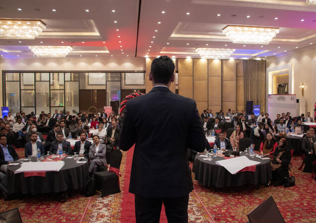 Strategy Summit on stage